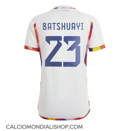 Maglie da calcio Belgio Michy Batshuayi #23 Seconda Maglia Mondiali 2022 Manica Corta